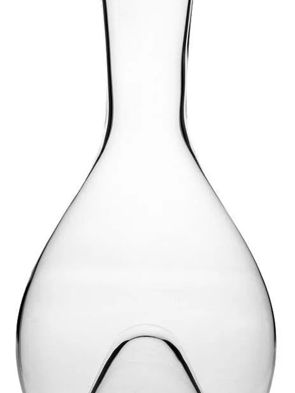 Crate&Barrel Clear Glass Decanter - Transparent